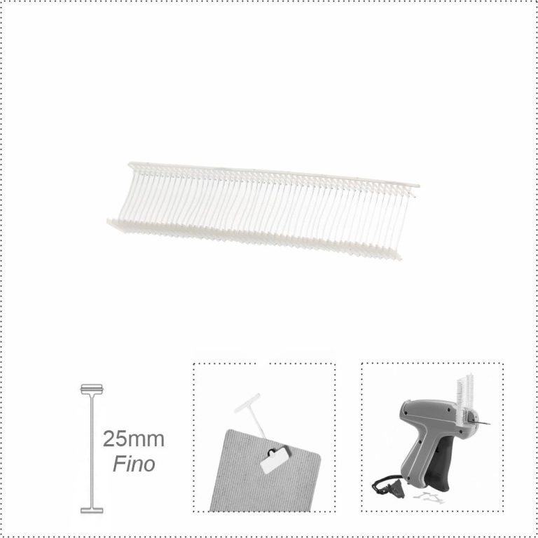 Caja de 5000 hilos de plástico de 25mm fino