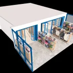 Estantería góndola tubo cuadrado SQ