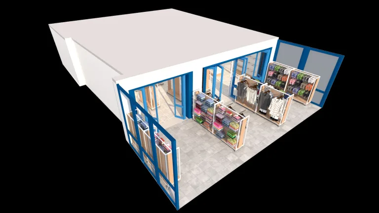 Estantería góndola tubo cuadrado SQ