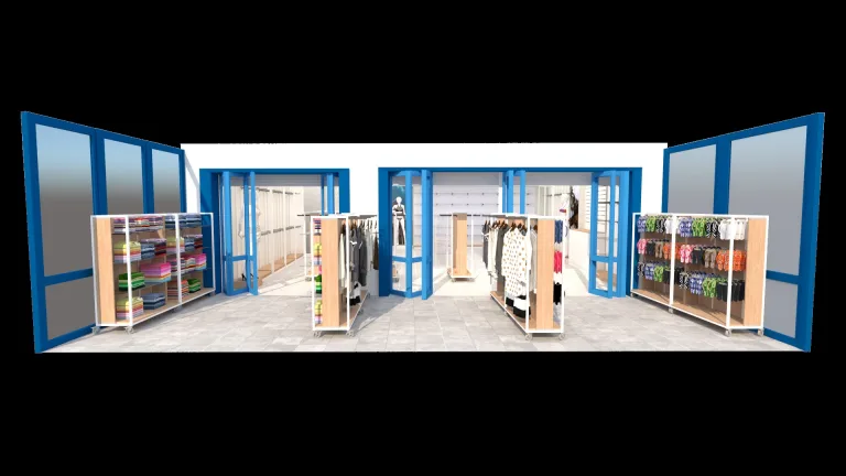 Estantería góndola tubo cuadrado SQ