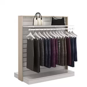 Góndola estante y barra madera BALI