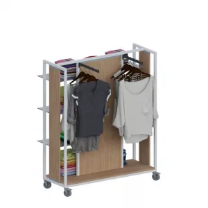 Estantería góndola SQ hierro H140cm Blanco M3