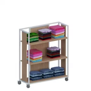 Estantería góndola SQ hierro H140cm Blanco M5