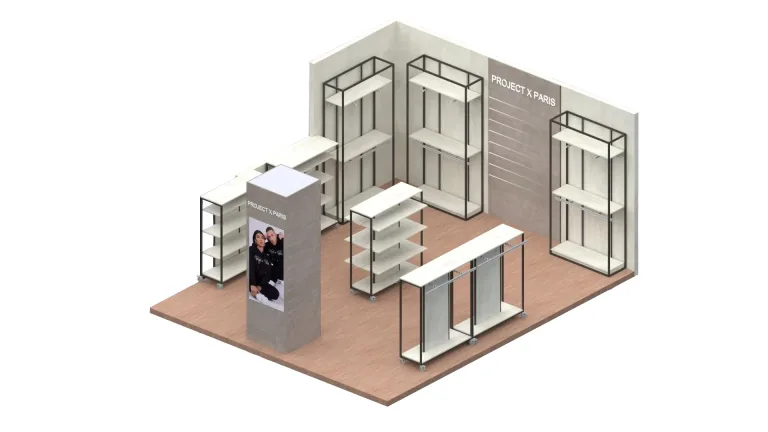 Estantería tubo cuadrado SQ