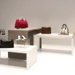 Góndola mesa escaparate madera