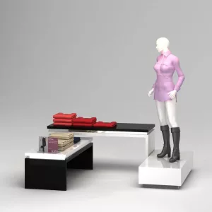 Juego mesas góndolas expositores