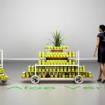 Góndola carro tubo cuadrado SQ