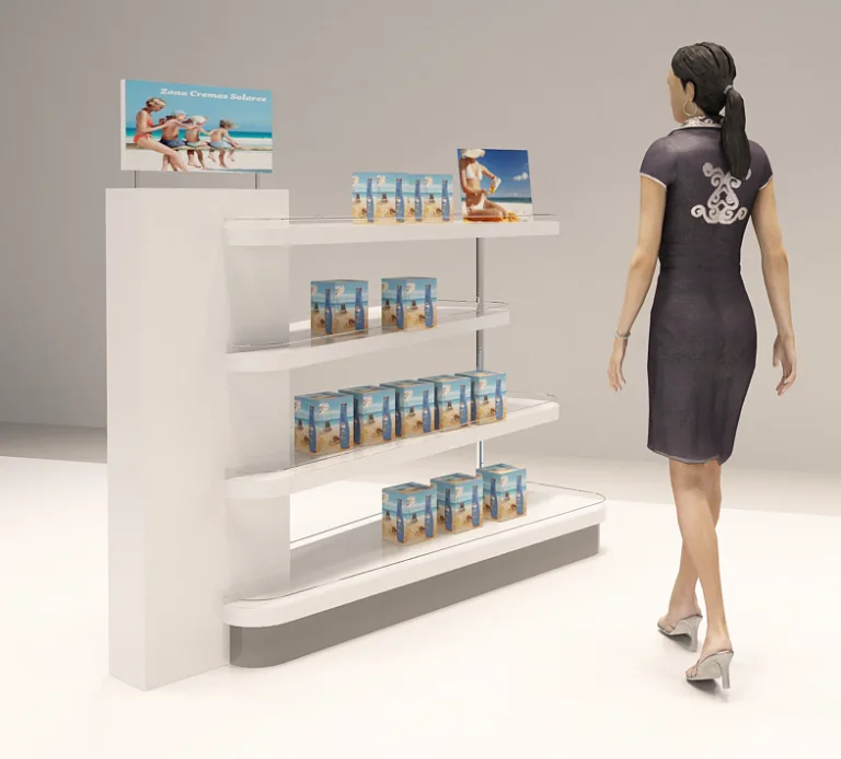 Góndola madera estantes