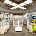 Góndola estantería madera