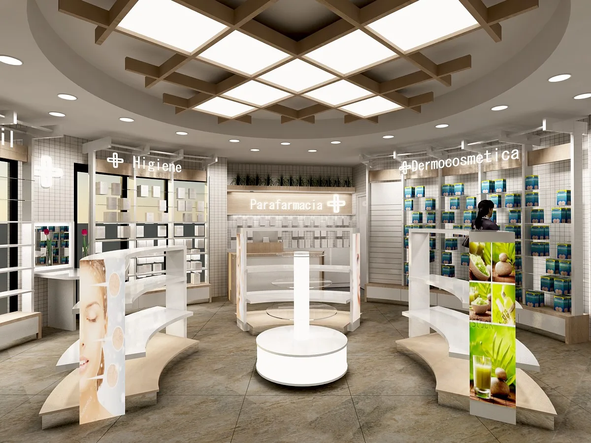 Góndola estantería madera