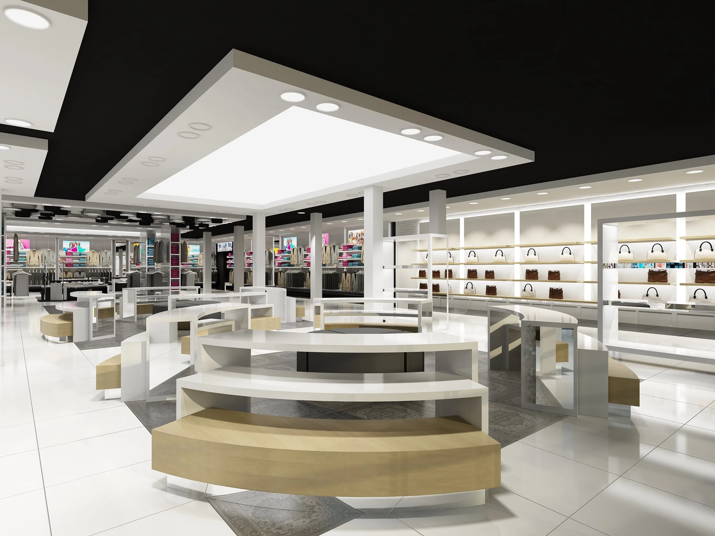 Góndola estantería madera