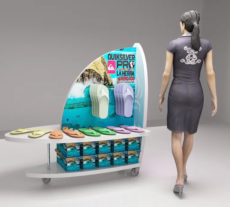 Góndola expositor madera