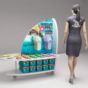 Góndola expositor madera