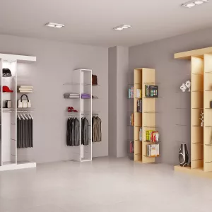 Estantería ranura madera