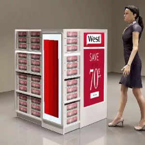 Góndola de madera expositor