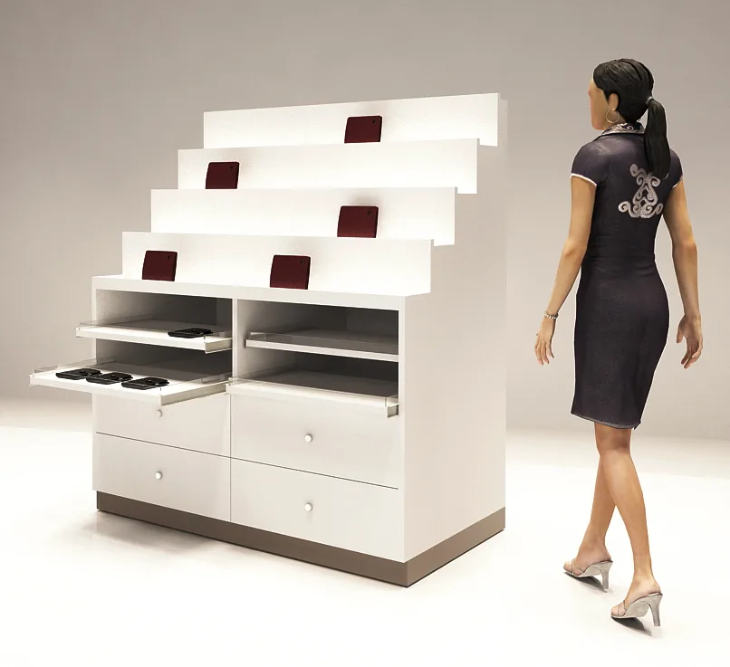 Góndola madera para carteras