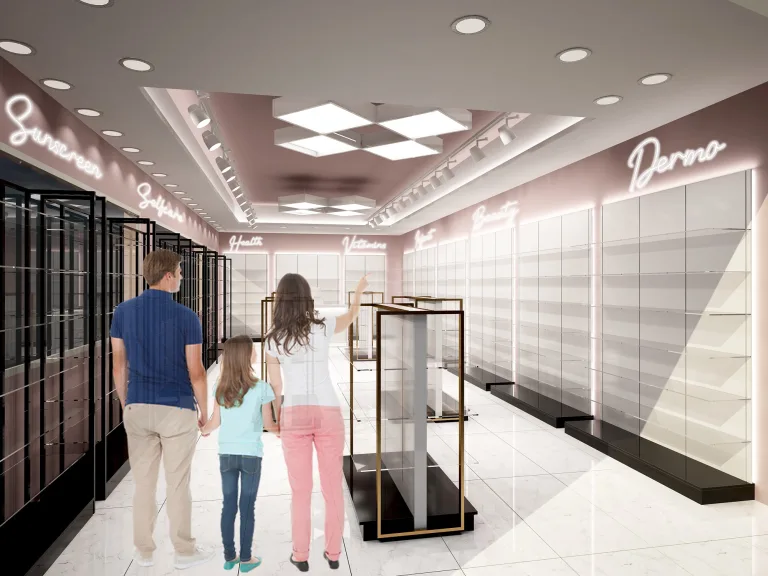 Góndola tubo cuadrado SQ