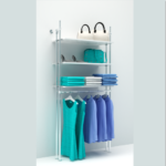 Estantería perchero tubo redondo