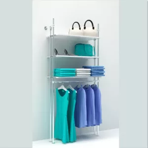 Estantería perchero tubo redondo