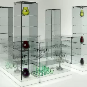 Vitrinas de isla como mobiliario central