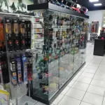 Vitrina cristal templado con luz