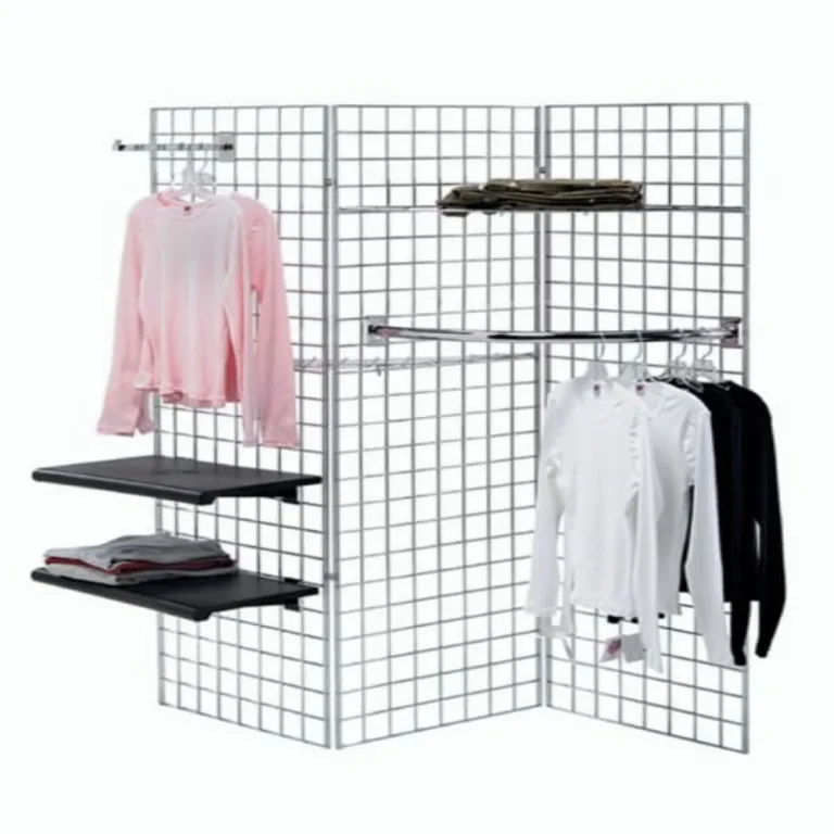 Estantería biombo de mallas mobiliario tienda