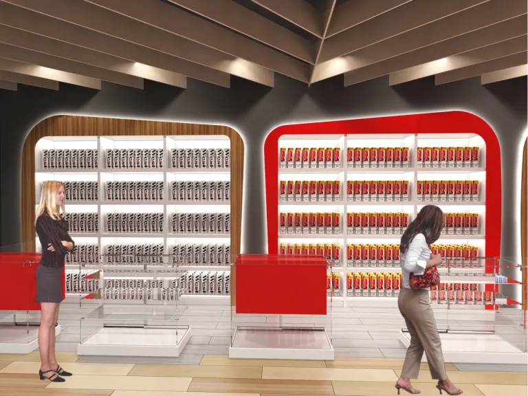 Estantería mostrador mobiliario de pared madera