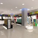 Góndola estantería madera