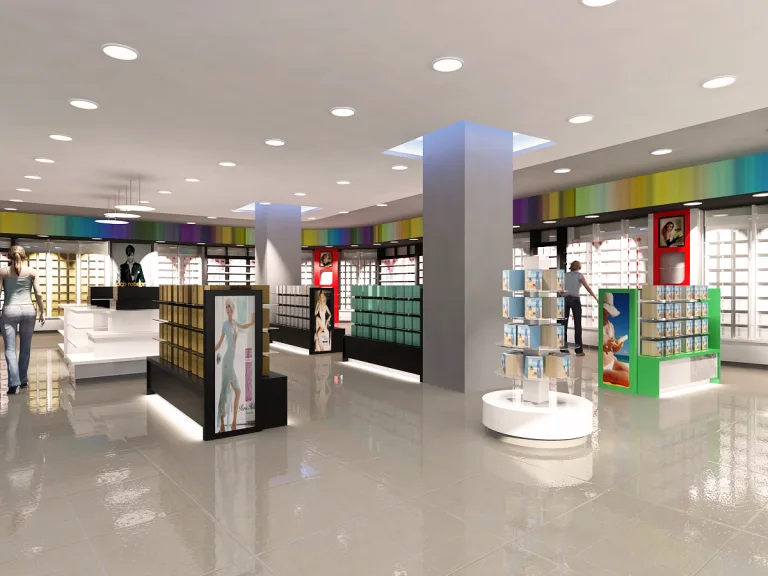 Góndola estantería madera