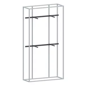 Estantería perchero tubo cuadrado SQ