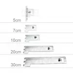 Ménsula lateral cerrado barra rectangular 14x32mm