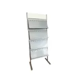 Expositor portafolletos simple 4 estantes