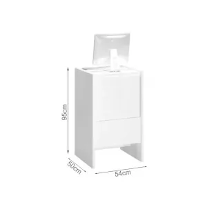 Mostrador Caja 50cm alto 95cm BLANCO