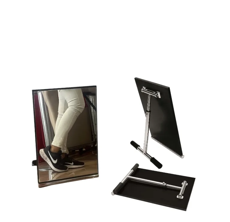 Expositor espejo para calzado cromado