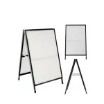 Portacartel led caballete doble