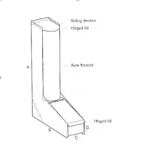 Caramelera alta c/tapa transparente C-10cm B-28cm A-45cm