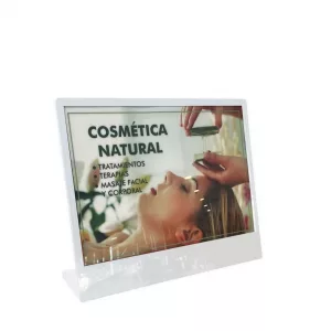 Portacartel led vertical "L" recargable DIN A3