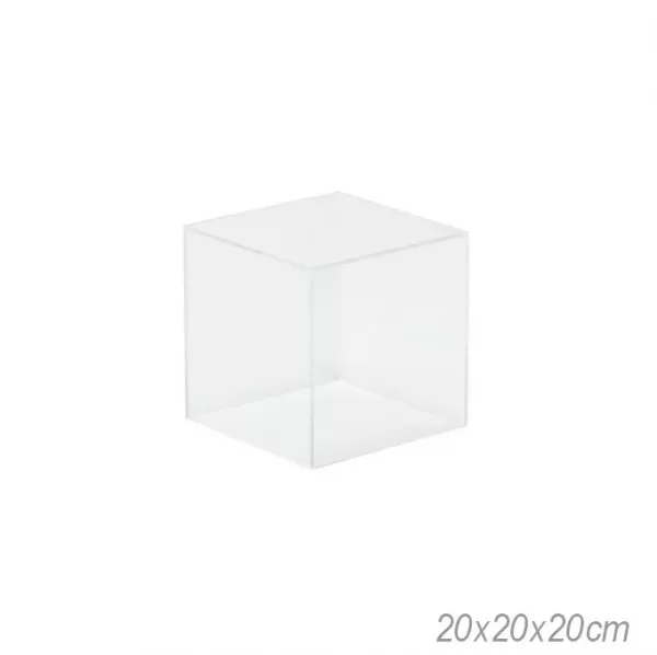 Cubo acrílico transparente 20