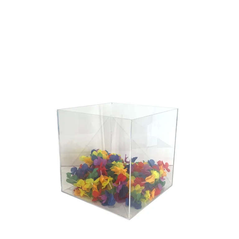 Cubo acrílico transparente 30