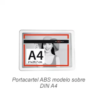 Portacartel ABS modelo sobre