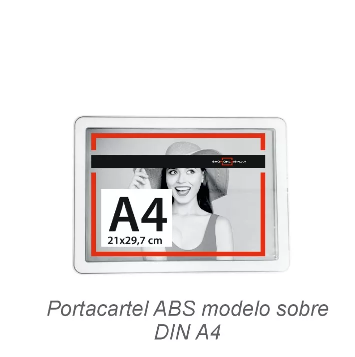 Portacartel ABS modelo sobre