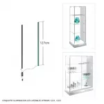 Conjunto iluminación led lateral vitrinas 122,1223