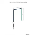 Iluminación led lateral y superior para vitrina