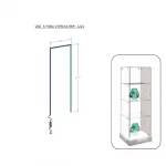 Iluminación led lateral y superior para vitrina