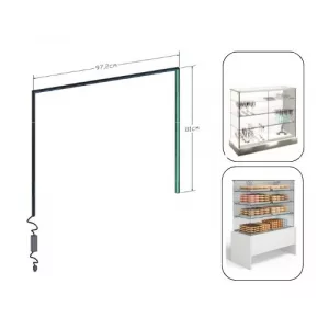 Iluminación led lateral y superior para vitrina