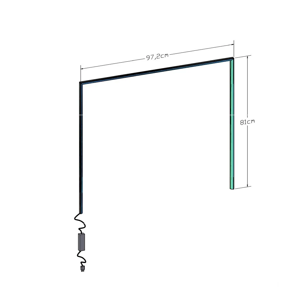 Conjunto iluminación led plata 811x972
