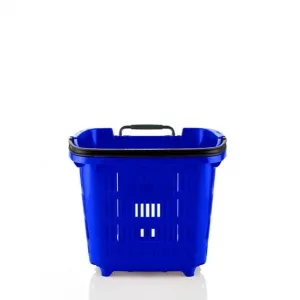 Cesta con ruedas 2 asas 34litros