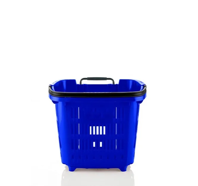 Cesta con ruedas 2 asas 34litros