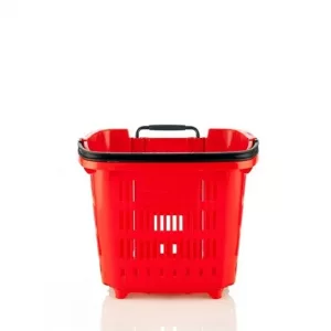 Cesta con ruedas 2 asas 34litros
