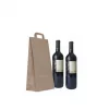 Bolsa papel asa plana restauración-2 botellas 18+9x37.5
